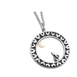 Linda MacDonald Hare And Heart Necklace