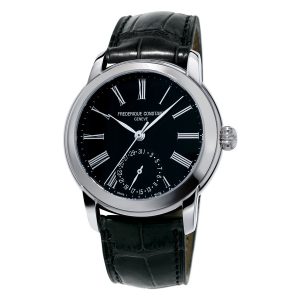 Frederique Constant Manufacture Steel Black Dial Watch