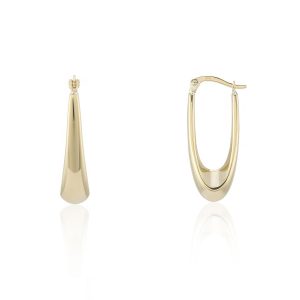 9ct Yellow Gold Racetrack Earrings